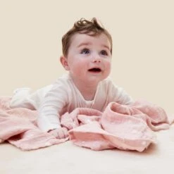 Pre-Washed Muslin Regular Swaddle & Burp Cloth -Baby Clothing Shop MORI ORGANIC COTTON MUSLIN PINK 0121 ffb4055a fb18 4c6a 8a48 14af476d0ac9