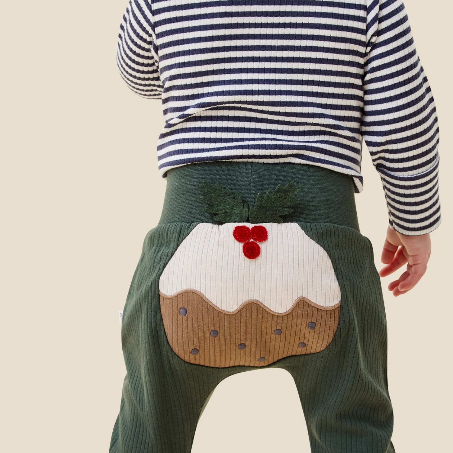 Striped Ribbed Long Sleeve Bodysuit 4 Striped Ribbed Long Sleeve Bodysuit - Image 2