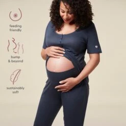 Maternity & Nursing Pajamas -Baby Clothing Shop Mama ecom PDP infographics PJs 1