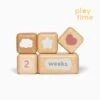 Wooden Baby Milestone Blocks -Baby Clothing Shop Milestone Blocks PDP 1st