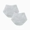 Bib 2 Pack -Baby Clothing Shop Milk bib 2pack 2grey stripe