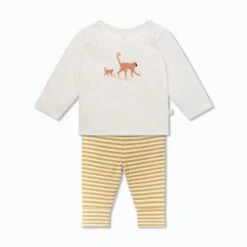 Monkey Tee & Ribbed Leggings Outfit