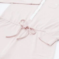 The Blush Onesie -Baby Clothing Shop Mumsie Onesie Bamboo Cotton Blush Detail2