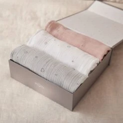 Pre-Washed Regular Muslin & Burp Cloth 3 Pack