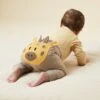 Giraffe Brown Ribbed Joggers -Baby Clothing Shop Mustard Stripe Long Sleeve Bodysuit Giraffe Ribbed Joggers CAMILLA 113