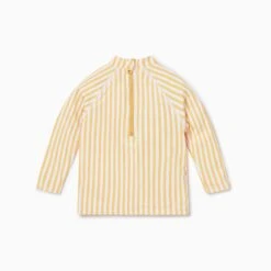 Mustard Stripe Rashguard -Baby Clothing Shop Mustard Stripe Rash Vest Back