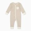 Clever Zip Romper -Baby Clothing Shop OatmealStripeCleverZipSleepsuit Footless cef2209a cc5d 4424 bb01 b64bc4a0a08a