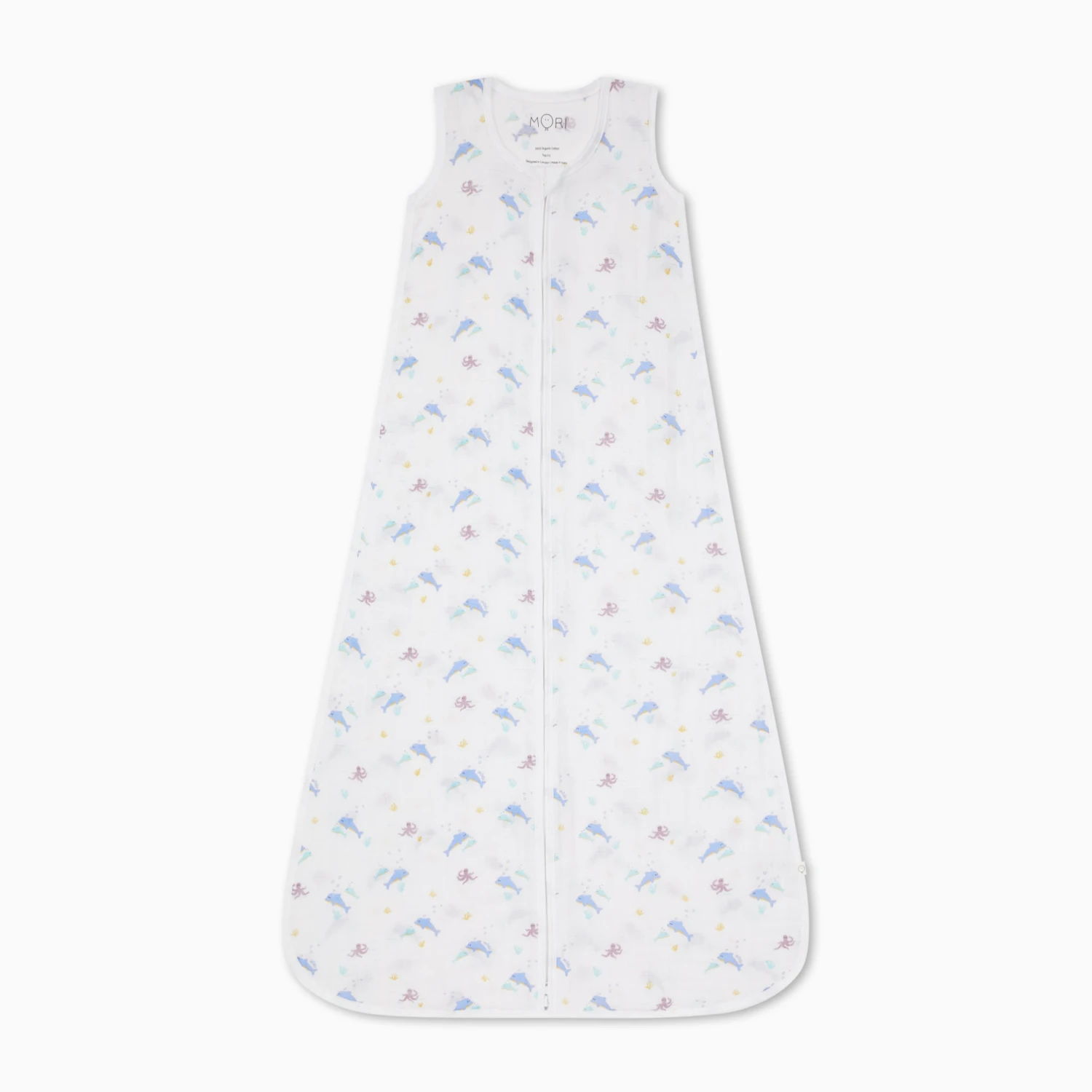 Ocean Muslin Front Opening Sleep Sack 0.5 TOG 7 Ocean Muslin Front Opening Sleep Sack 0.5 TOG - Image 5