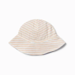 Orange Stripe Reversible Sun Hat