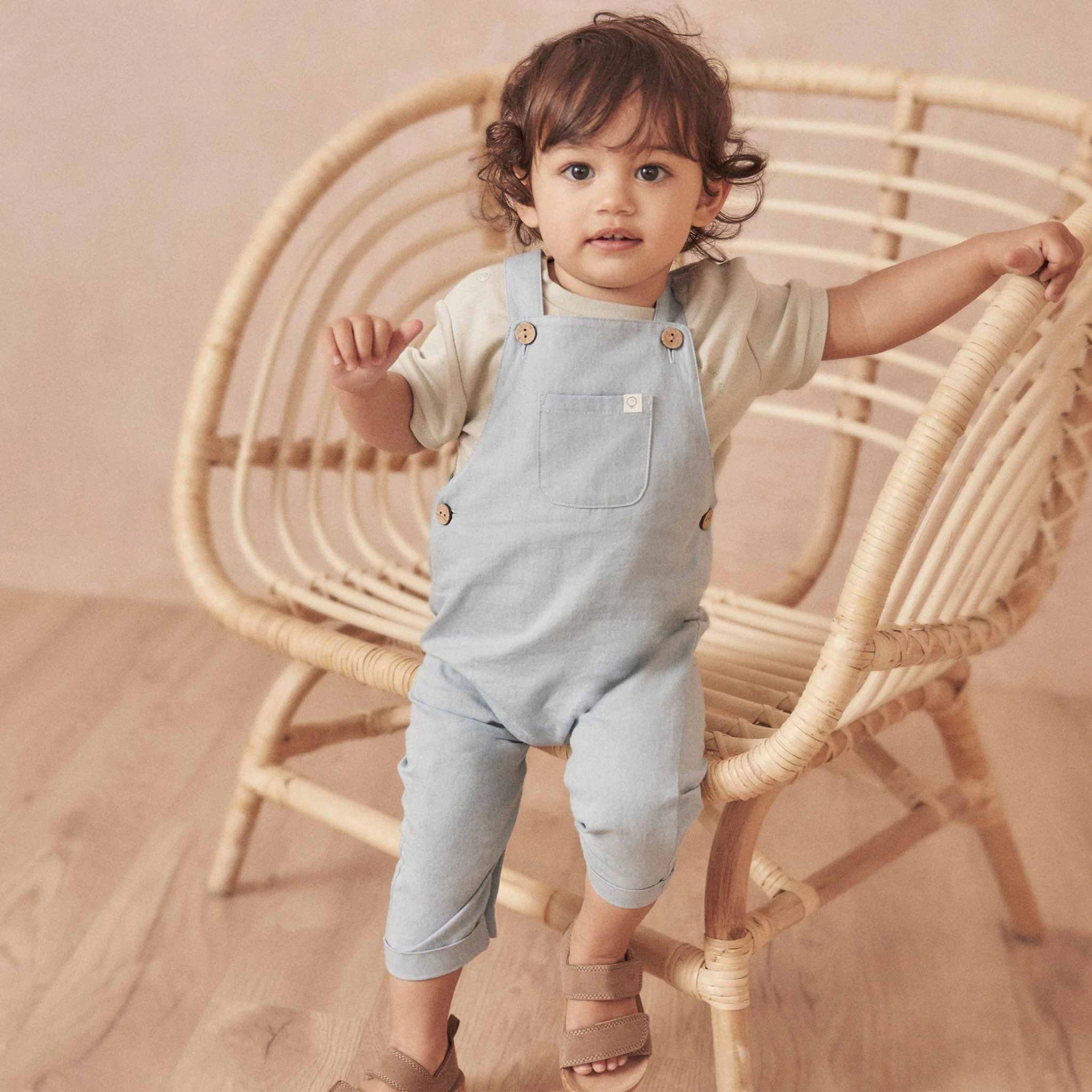 Organic Cotton Chambray Overalls 3 Organic Cotton Chambray Overalls