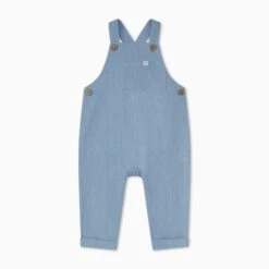 Organic Cotton Chambray Overalls 10 Organic Cotton Chambray Overalls -Baby Clothing Shop OrganicCottonChambrayDungarees FRONT