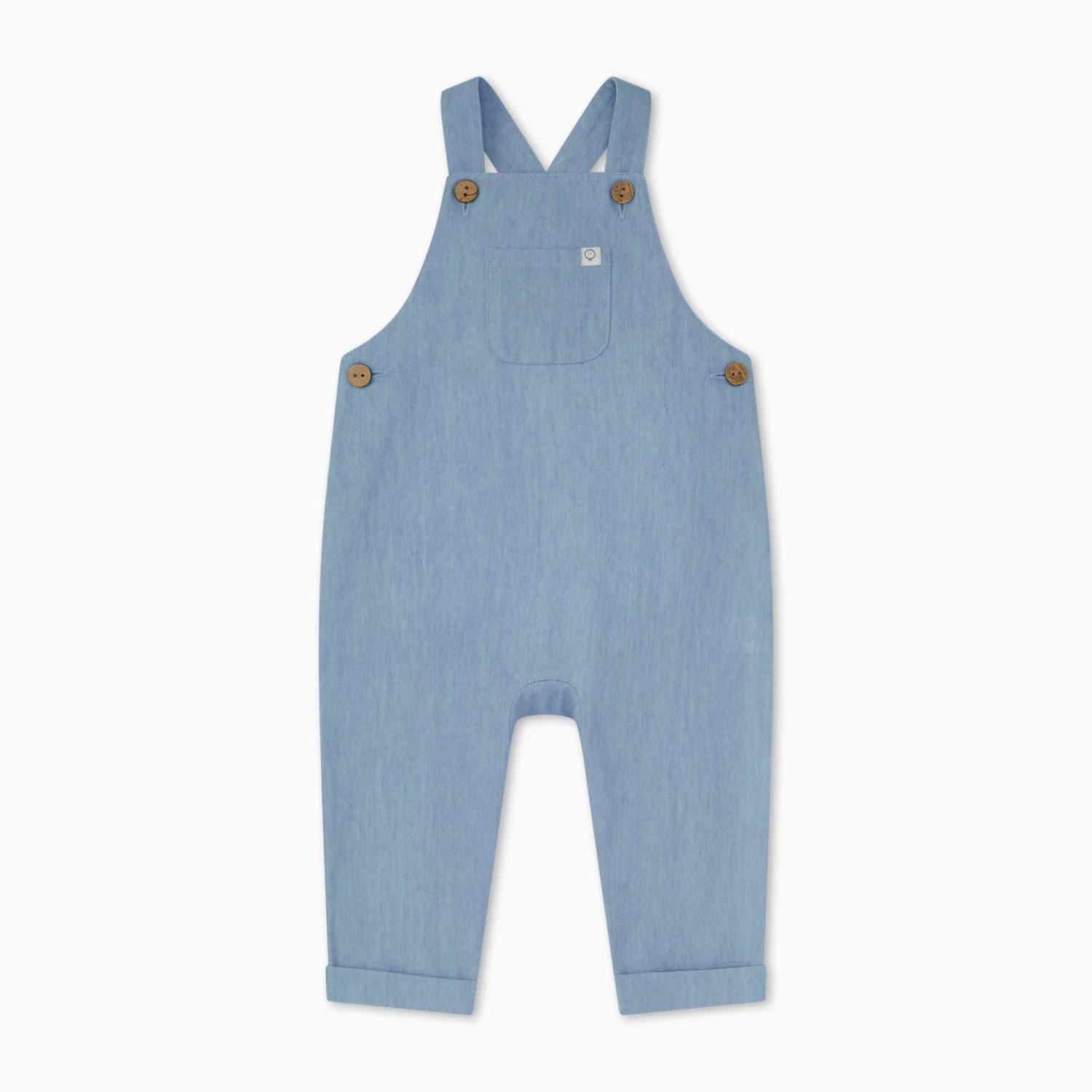 Organic Cotton Chambray Overalls 4 Organic Cotton Chambray Overalls - Image 2