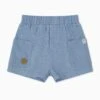Organic Cotton Chambray Shorts -Baby Clothing Shop OrganicCottonChambrayShorts