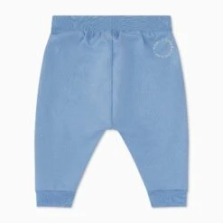 Organic Cotton Oversized Joggers -Baby Clothing Shop OrganicCottonOversizedJoggersBlue BACK