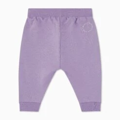 Organic Cotton Oversized Joggers -Baby Clothing Shop OrganicCottonOversizedJoggersLilac BACK