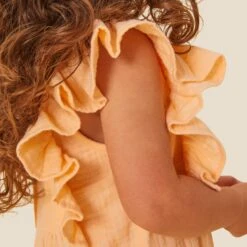 Muslin Frilled Overalls 13 Muslin Frilled Overalls -Baby Clothing Shop PA301P MuslinFrilledDungarees 2203