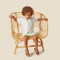 Muslin Shirt & Shorts Outfit