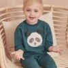 Organic Cotton Panda Sweater 2 Organic Cotton Panda Sweater -Baby Clothing Shop PANDAOVERSIZEDSWEATSHIRT JOGGERSOUTFIT 031