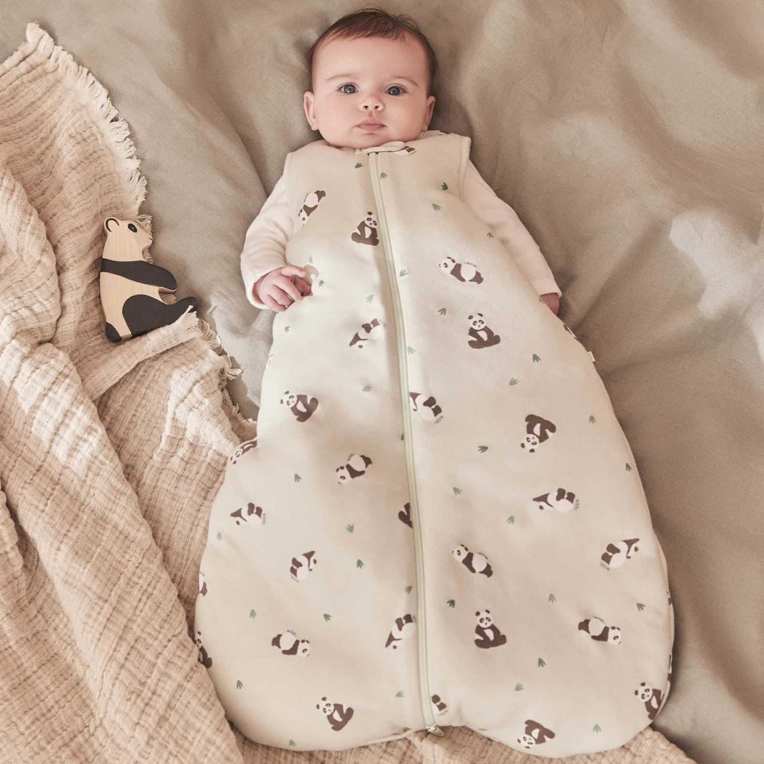 Panda Print Front Opening Sleep Sack 2.5 TOG 3 Panda Print Front Opening Sleep Sack 2.5 TOG