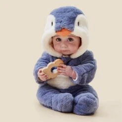 Penguin Faux Fur Pramsuit 13 Penguin Faux Fur Pramsuit -Baby Clothing Shop PENGUINFAUXFURPRAMSUIT 0661