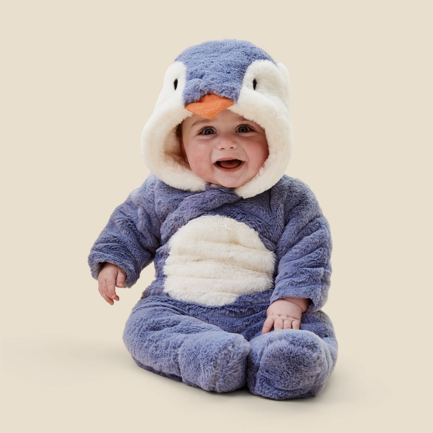 Penguin Faux Fur Pramsuit 3 Penguin Faux Fur Pramsuit