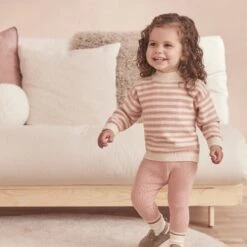 Chunky Knit Striped Sweater 22 Chunky Knit Striped Sweater -Baby Clothing Shop PINK CORDUROY TROUSERS BLUSH 051 b9775de4 1ddd 4a07 9c74 04dfb1a5ae6a