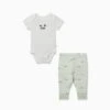 Panda Short Sleeve Bodysuit & Leggings Outfit