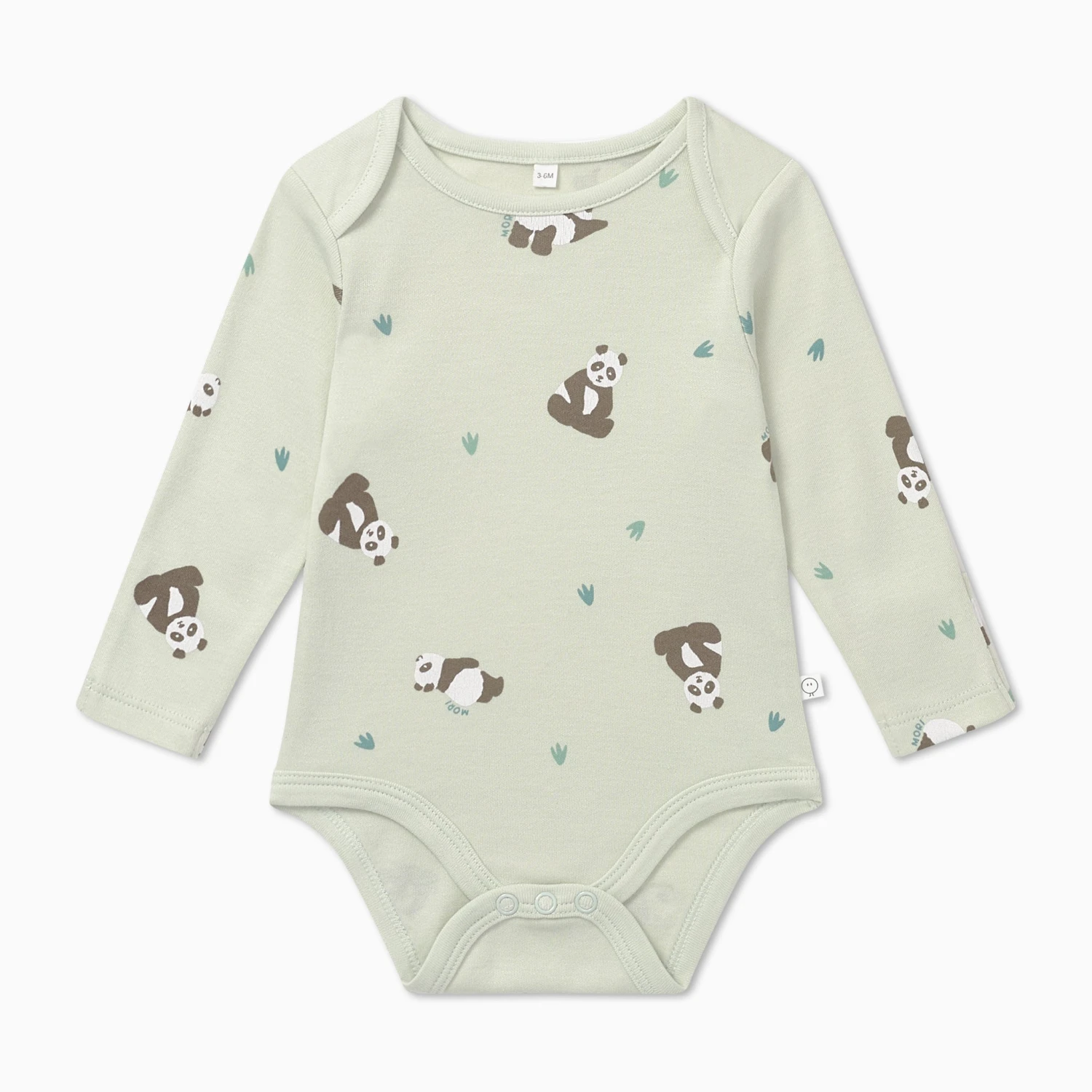 Panda Print Long Sleeve Bodysuit 3 Panda Print Long Sleeve Bodysuit