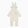 Peter Rabbit Hooded Jumpsuit -Baby Clothing Shop PeterRabbitHoodedJumpsuit Footed FRONT