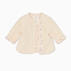 Polka Dot Quilted Jacket -Baby Clothing Shop PolkaDotQuiltedJacket 2