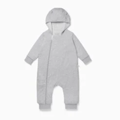 Pramsuit -Baby Clothing Shop Pramsuit greymarl footless
