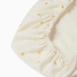 Mustard Stripe Organic Cotton Printed Bassinet Fitted Sheet -Baby Clothing Shop Printed Moses Basket Fitted Sheet Sunshine Elastic 6ac4ff57 15b3 4c44 8c1b a92448dfe8ea