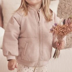 Corduroy Padded Jacket -Baby Clothing Shop QUILTEDSWEATSHIRT FLORALRIBBEDLEGGINGSOUTFIT 076 2