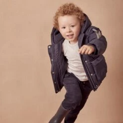 Dino Recycled Waterproof Puffer Coat -Baby Clothing Shop RECYCLED WATERPROOF PADDED DINO COAT NAVY 062 WEB