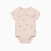 Blush Rainbow Short Sleeve Bodysuit 1 Blush Rainbow Short Sleeve Bodysuit -Baby Clothing Shop Rainbow Short Sleeve Bodysuit Front