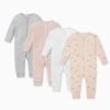 Rainbow Zip Romper 4 Pack 2 Rainbow Zip Romper 4 Pack -Baby Clothing Shop Rainbow ZUSS set footless