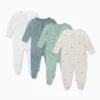 Rainbow Zip-Up Baby Pajamas 4 Pack 2 Rainbow Zip-Up Baby Pajamas 4 Pack -Baby Clothing Shop Rainbow Zip Up Sleepsuit 4 Pack