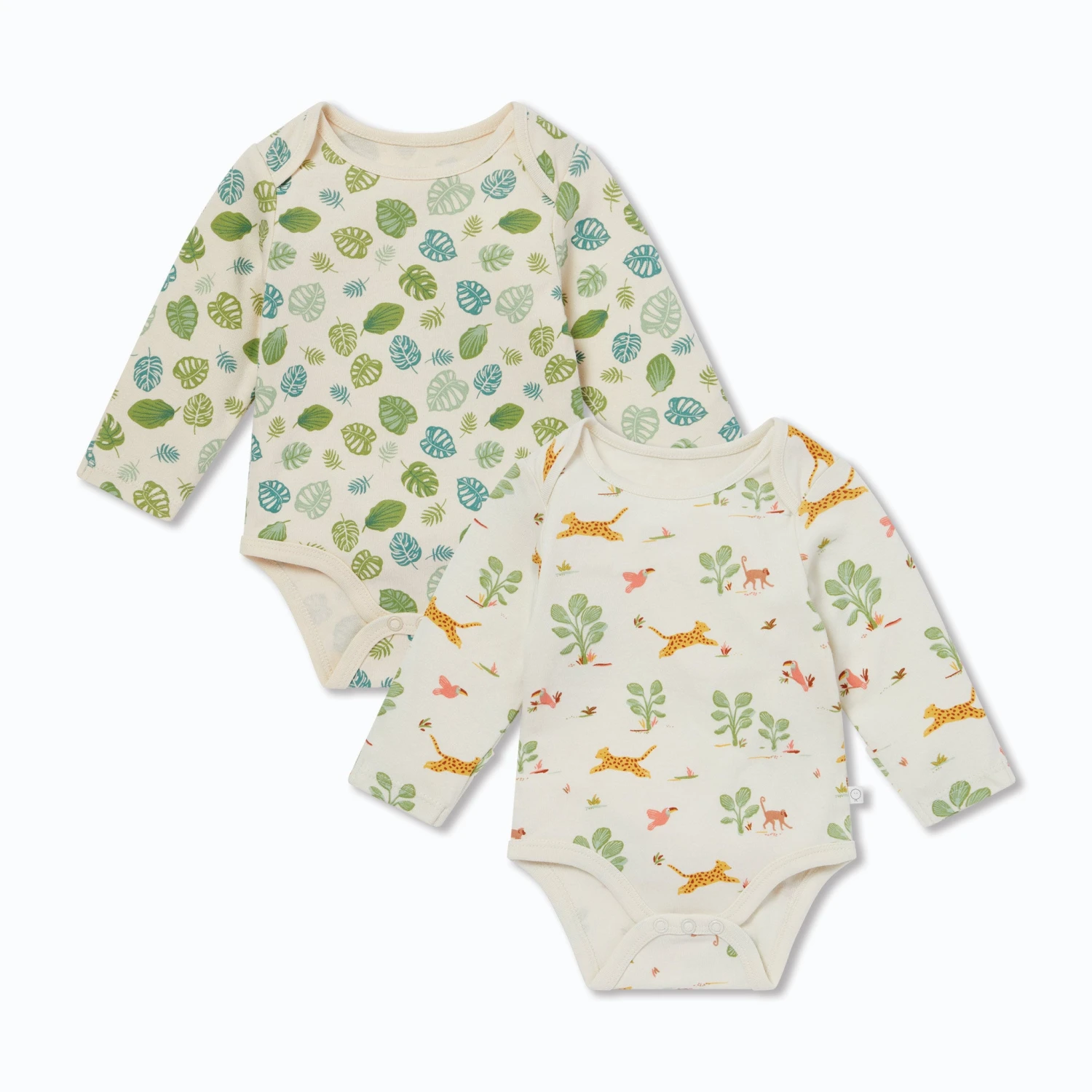 Rainforest Prints Long Sleeve Bodysuit 2 Pack 3 Rainforest Prints Long Sleeve Bodysuit 2 Pack