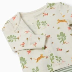 Rainforest Jumpsuit -Baby Clothing Shop Rainforest Sleep Play Jumpsuit footed Detail