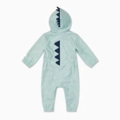 Dino Recycled Waterproof Rain Suit 12 Dino Recycled Waterproof Rain Suit -Baby Clothing Shop RecycledWaterproofDinoRainSuit BACK