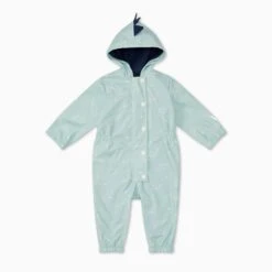 Dino Recycled Waterproof Rain Suit 9 Dino Recycled Waterproof Rain Suit -Baby Clothing Shop RecycledWaterproofDinoRainSuit FRONT