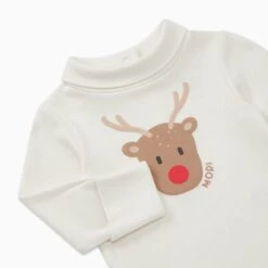 Reindeer Turtleneck Bodysuit 9 Reindeer Turtleneck Bodysuit -Baby Clothing Shop ReindeerRollNeckBodysuit B