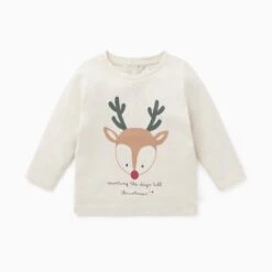 Reindeer Slogan Tee & Ribbed Leggings Outfit 7 Reindeer Slogan Tee & Ribbed Leggings Outfit -Baby Clothing Shop Reindeer Slogan Long Sleeve T Shirt front 86de67e1 c6d6 44fe b24e c2fb58e9a725