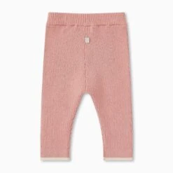 Rib Knit Leggings -Baby Clothing Shop RibKnittedLeggings Pink BACK