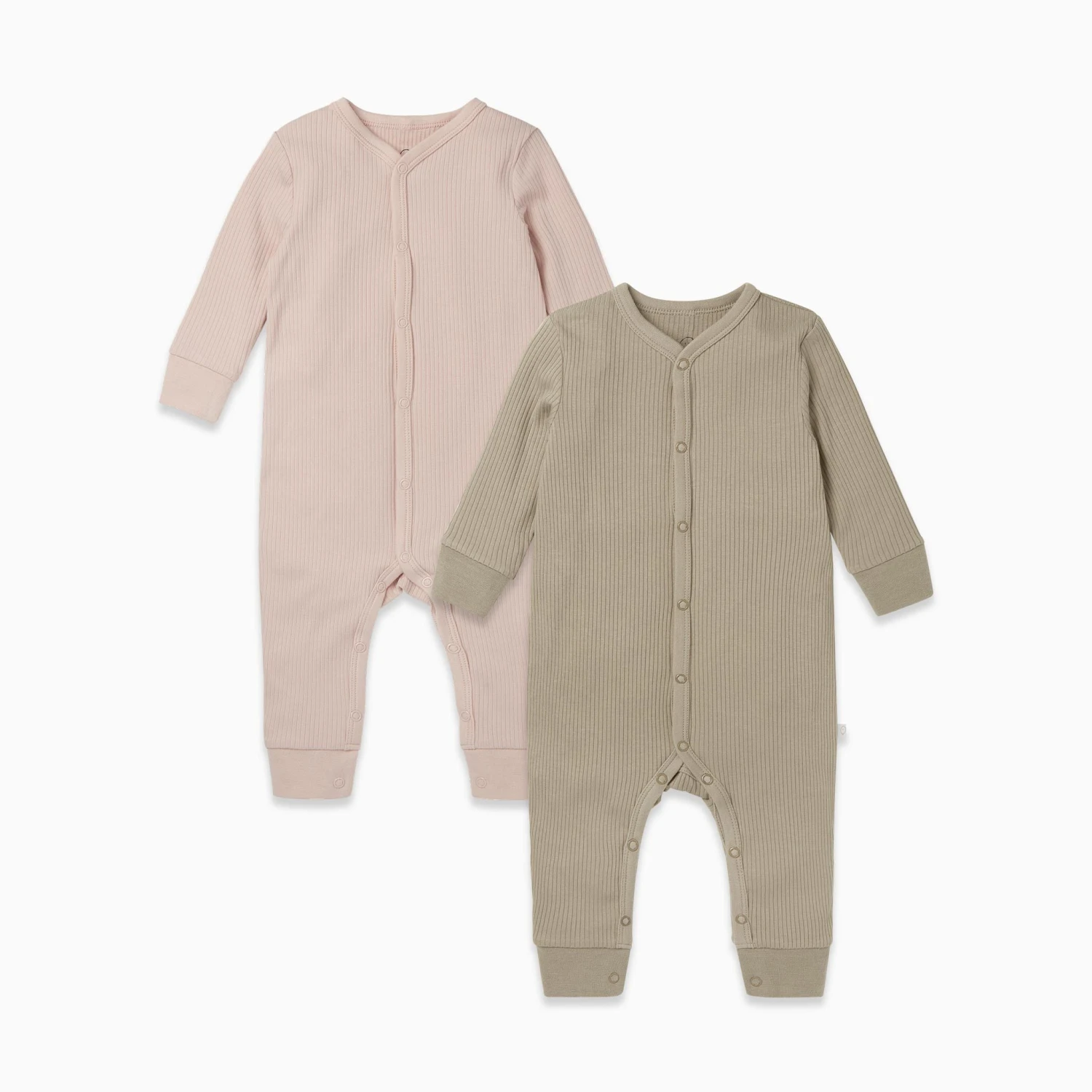 Ribbed Snap Romper 2 Pack 4 Ribbed Snap Romper 2 Pack - Image 2