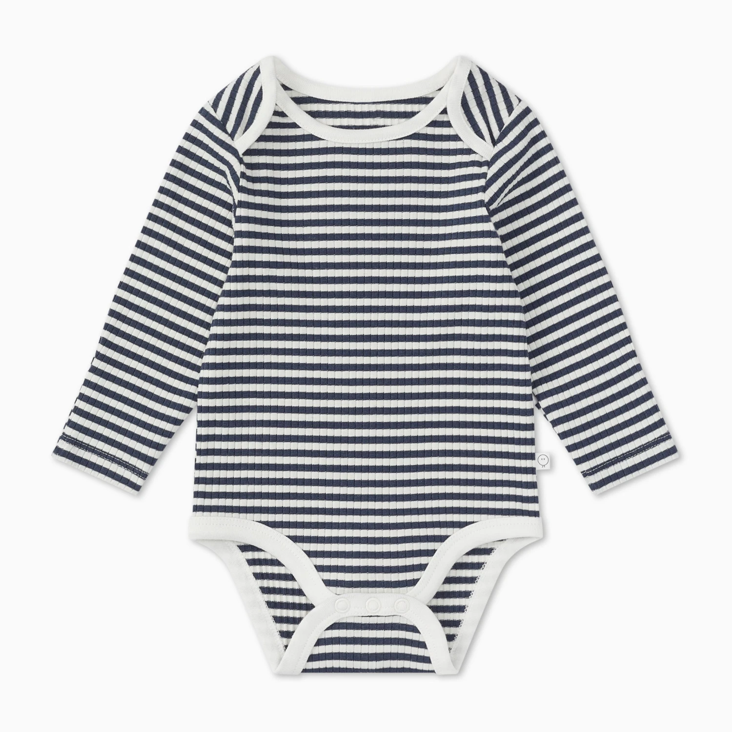Striped Ribbed Long Sleeve Bodysuit 3 Striped Ribbed Long Sleeve Bodysuit