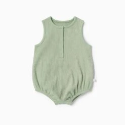 Ribbed Bloomer -Baby Clothing Shop Ribbed Bloomer sage Front