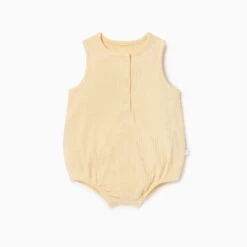 Ribbed Bloomer -Baby Clothing Shop Ribbed Bloomer yellow Front