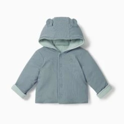 Ribbed Reversible Coat 20 Ribbed Reversible Coat -Baby Clothing Shop Ribbed Reversible Coat blue and mint 1
