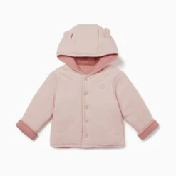 Ribbed Reversible Coat 22 Ribbed Reversible Coat -Baby Clothing Shop Ribbed Reversible Coat rose 02